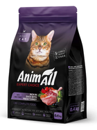 Сухой корм для кошек AnimAll со свежей индейкой и уткой