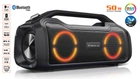 Колонка REAL-EL X-747 Black (50Вт, Bluetooth, AUX, microSD, 2х3600мА*год)