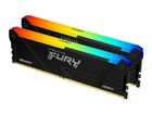 Пам'ять для настільних комп'ютерів Kingston FURY 16 GB (2x8GB) DDR4 3200 MHz Beast Black (KF432C16BBK2/16)