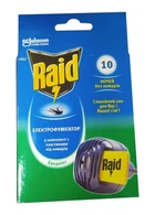 Электрофумигатор от комаров Raid Эвкалипт в комплекте 10 пластин (5000204183016)