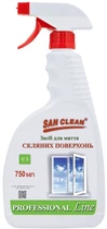 Засіб San Clean Prof Line для миття скляних поверхонь 750 мл (4820003544570)