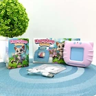 Картридер Знаний WToys 112 карточек 18 тем украинский язык азбука стихи песенки сказки Розовый (84499)