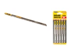 Полотно пиляльне для лобзика MASTERTOOL T301DL 5 шт дерево/пластик чистий прямий різ 6TPI/132 мм 14-2821