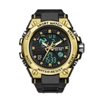 Чоловічий годинник Sanda 739 Black-Gold