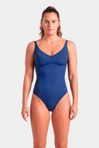 Купальник закрытый для женщин Arena SWIMSUIT VICTORIA U BACK SOLID темно-синий 42 (008868-700)