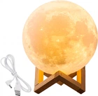 Настольный светильник Луна 15 см сенсорный с USB-зарядкой 5 цветов Magic 3D Moon UKC Light Touch Control