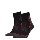 Шкарпетки Head HIKING QUARTER 2PPK UNISEX чорний, червоний унісекс 35-38 (781002001-232)
