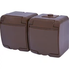 Розетка 2-на з з/к Schuko RHE-2s-KR (коричн./коричн. кришка, IP54) ETI (4668052)