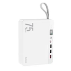 Повербанк Hoco J94 Overlord |УМБ, портативный аккумулятор, 75000mah, универсальные порты 3USB/Type-C, быстрая зарядка PD/QC, 20W/5A, LED-дисплей| Белый