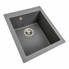 Гранітна мийка для кухні VALESO 4150 SOKIL матова (сірий мусон) (00120026)