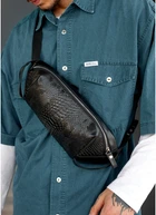 Сумка через плече бананка Sambag Holster MSH2 чорна з перфорацією