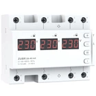 Реле напряжения ZUBR D6-40 red 40А 3-ф фазное