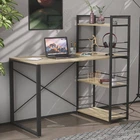 Письмовий стіл Ferrum-decor Серії Конект з етажеркою 75x120x600 чорний ДСП Дуб Сонома 16мм (FRD-104222)