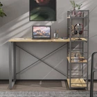 Письменный стол Ferrum-decor Серии Конект c этажеркой 75x120x60 серый ДСП Дуб Артизан 16мм (FRD-104232)