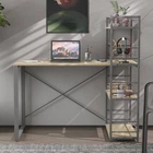 Письменный стол Ferrum-decor Серии Конект c этажеркой 75x120x600 серый ДСП Дуб Сонома 16мм (FRD-104233)