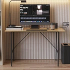 Стол письменный Line Тайм Ferrum-decor 750x1000x600 Черный металл ДСП Дуб Артизан 16 мм (FRD-104876)