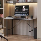 Стіл письмовий LINE Тайм Ferrum-decor 750x1200x500 Чорний метал ДСП Бетон 16 мм (FRD-104884)