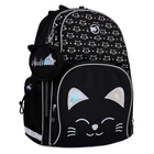 Школьный рюкзак полукаркасный YES Smiling Cats S-100