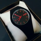 Годинник Skmei 9068BKRD Black Red Pointer | Жіночий наручний годинник з червоними стрілками, класичний кварцовий аксесуар (sk9068bkrd)