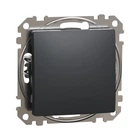 Вимикач одноклавішний проміжний Schneider Electric Sedna Design SDD114107 сх7 чорний