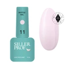 Гель Siller Professional Bottle Gel 011 с кисточкой лилово-молочный 15 мл (2100994281626)
