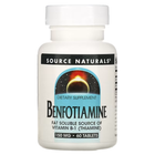 Натуральная добавка Source Naturals Benfotiamine 150 мг