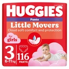Подгузники Huggies Little Movers/Pants 3 M-Pack 6-11 кг для девочек 116 шт (5029054568033)