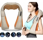 Универсальный роликовый массажер для спины и шеи Massager of Neck Kneading с прогреванием