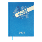 Щоденник датований 2026 BUROMAX А5 POWER 2157-14 "UKRAINE" блакитний (друкована обкл.) /BM.2157-14/