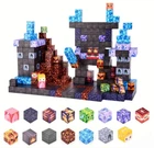 Магнитный конструктор 100шт кубики на магнитах Майнкрафт блоки Minecraft подземелье