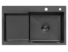 Кухонная мойка Kroner KRP PVD Schwarze - 7848RHM (3,0/1,0 мм) (CV030024)