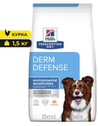 Сухий корм для собак Hill's PRESCRIPTION DIET Derm Defense для зменшення алергічних реакцій на компоненти довкілля з куркою