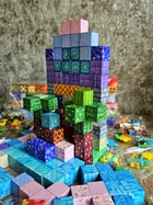 Кубики Майнкрафт Minecraft магнітний конструктор для дітей 150 блоків.