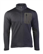 Кофта термофлісова Mil-Tec пуловер Thermo-Fleece Zip-Pullover S Black (M-T)