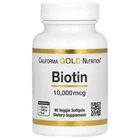 Біотин (Biotin) California Gold Nutrition 10000 мкг 90 капсул CGN01170