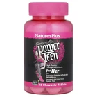 Вітаміни для дівчаток-підлітків Natures Plus (Power Teen For Her) 60 жувальних таблеток з ягідним смаком NAP30004