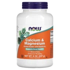 Кальцій та магній з вітаміном D3 NOW Foods (Calcium&Magnesium with Vitamin D3) порошок 227 г NOW01243