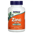 Цинк NOW Foods (Zinc) 50 мг 250 шт