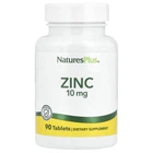 Цинк Natures Plus (Zinc) 10 мг 90 таблеток NAP03630