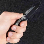 Складной нож TEKUT LK5070 с зажимом (полная длина 17 7см длина лезвия 7 5см) черный - изображение 7