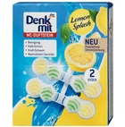 Подвесные таблетки для унитаза Denkmit WC Multi-Aktiv Lemon Splash 2шт
