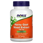 Екстракт гірки Now Foods Horny Goat Weed Extract 750 мг 90 таблеток
