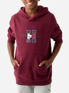 Детское теплое худи на флисе для мальчика Tommy Hilfiger 432639072 122 см Бордовое (1159842557)