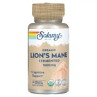 Натуральная добавка Solaray Organic Fermented Lion's Mane 1000 мг