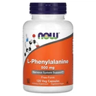Фенилаланин L-Phenylalanine Now Foods 500 мг 120 капсул