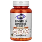Диетическая добавка Now Foods Arginine 500 мг & Ornithine 250 мг