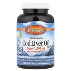Риб'ячий жир із печінки тріски Carlson Labs (Cod liver oil) 1000 мг 100 шт