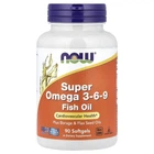 Супер Омега 3-6-9 NOW Foods (Super Omega 3-6-9) 1200 мг 90 шт