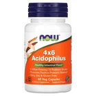 Пробіотики NOW Foods (4x6 Acidophilus) 4 млрд КУО 60 шт