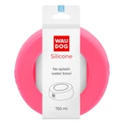 Миска-непроливайка для собак WAUDOG Silicone розовая, силиконовая миска для воды и корма, объём 750 мл, диаметр 15,5 см, антискользящее дно 50787